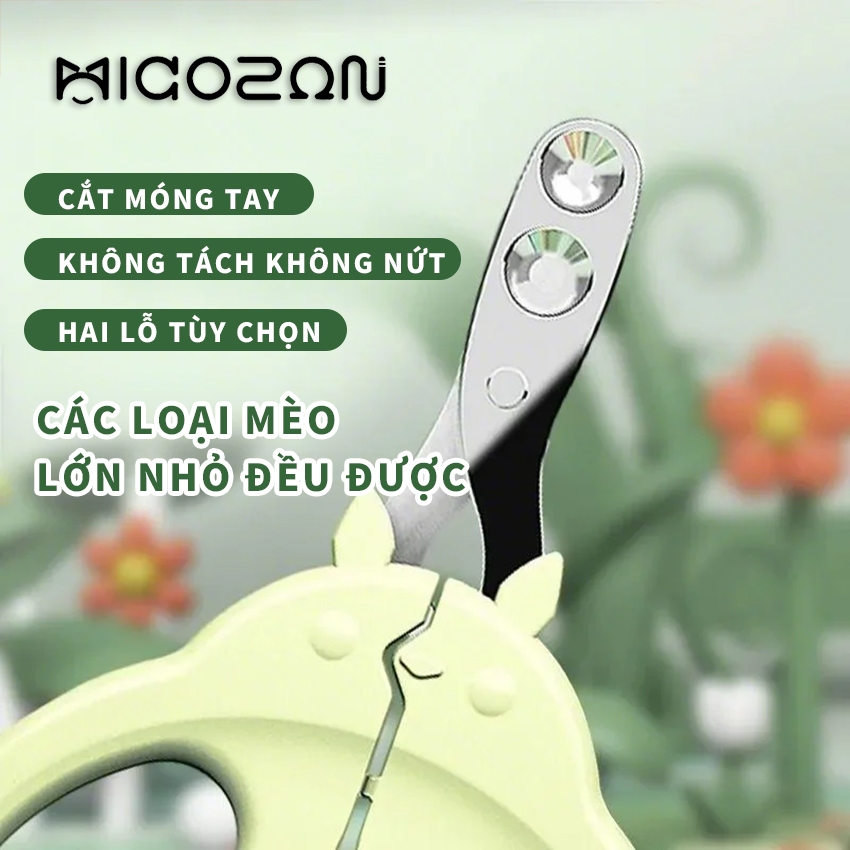 Kìm Cắt Móng MICOSON Dụng Cụ Bấm Chân Tay Cho Chó Mèo bằng thép không Gỉ Có Cố Định Bảo Vệ An Toàn