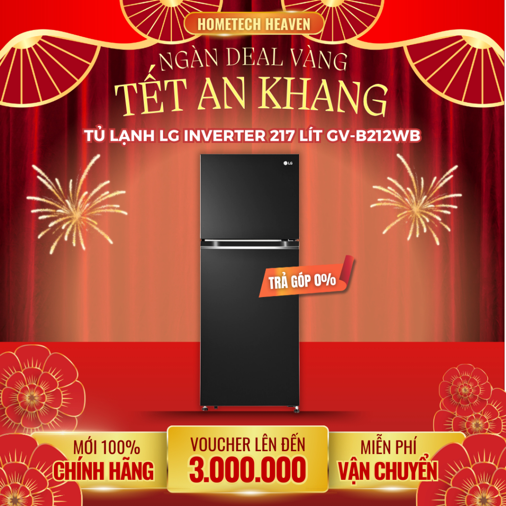 ☑️ GV-B212WB - Tủ lạnh LG Inverter 217 Lít GV-B212WB - Hàng Chính Hãng