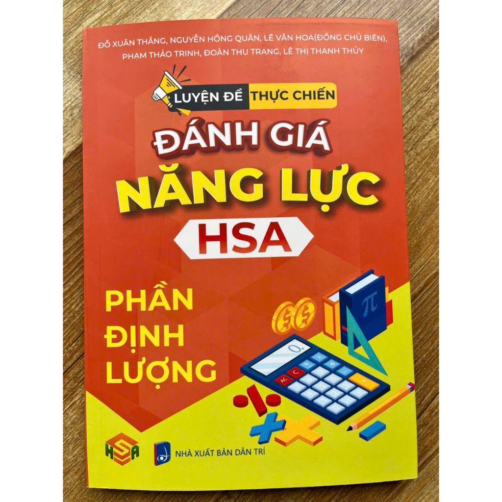 Sách - Luyện đề thực chiến đánh giá năng lực hsa phần định lượng