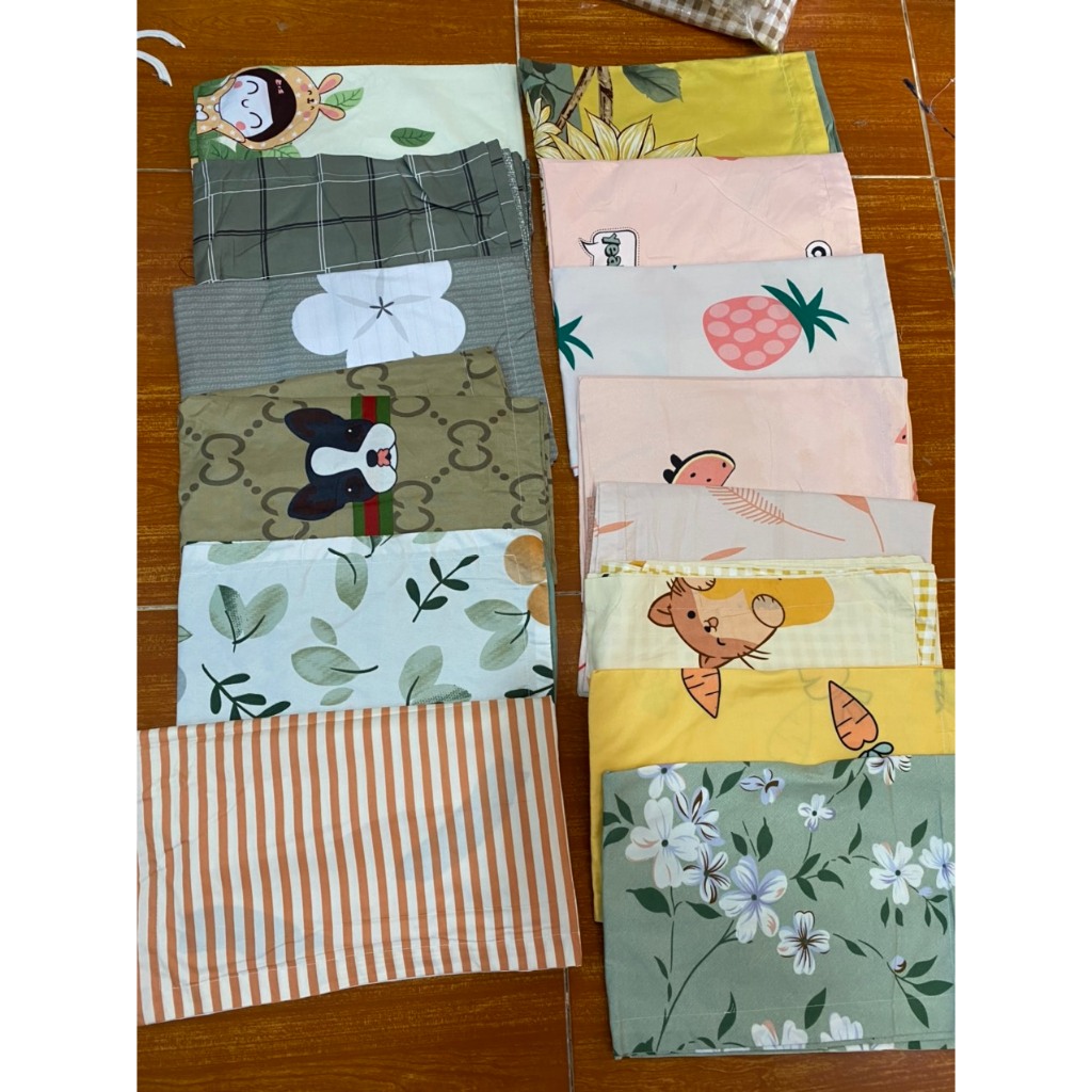 Vỏ Gối cotton poly size 50x70 - Màu ngẫu nhiên shop thanh lý