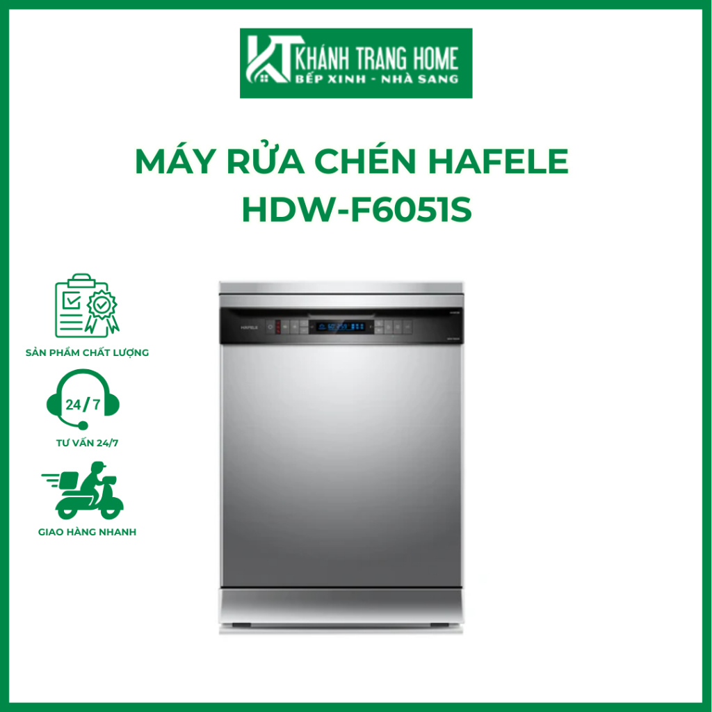 Máy rửa chén độc lập HAFELE HDW-F6051S xuất xứ Trung Quốc - Khánh Trang Home