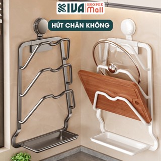 Giá để vung thớt nắp nồi KIVA chất liệu hợp kim nhôm hàng không lắp đặt hút chân không 