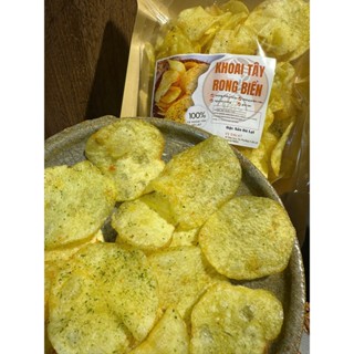 Khoai tây Đà Lạt sấy vị rong biển, mắm ớt, phô mai, trứng muối - Snack khoai tây - Giòn tan - Đặc sản Vị Dalat