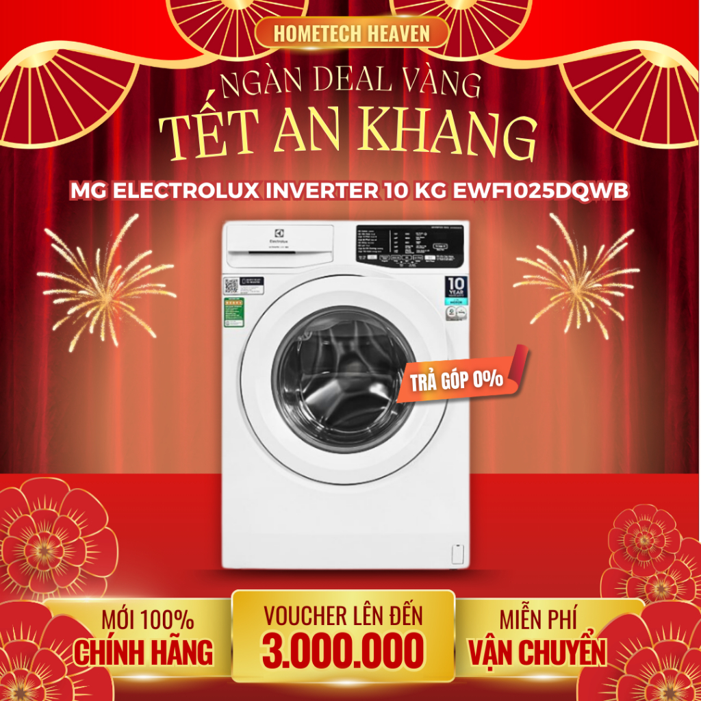 ☑️ EWF1025DQWB - Máy giặt Electrolux Inverter 10 kg EWF1025DQWB - Hàng Chính Hãng