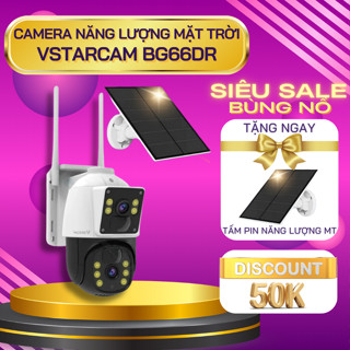 Camera Ngoài Trời Giám Sát Không Dây VSTARCAM BG66DR Corisu, Sử Dụng Năng Lượng Mặt Trời, Sử Dụng Sim 4G, Chống Nước