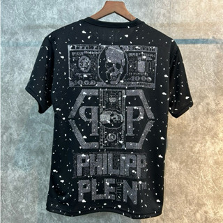 Áo thun Philip kim tuyến vảy Sơn toàn thân, chất liệu thun cotton poly co giãn, phong cách boy phố trẻ trung năng động