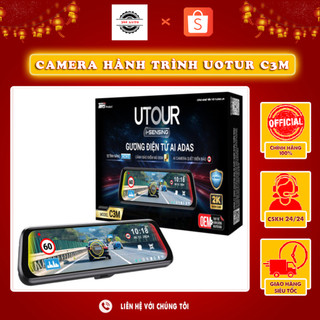    CHÍNH HÃNG   Utour C3M - Camera Hành Trình Gương AI Trước Sau 12 Tính Năng Adas An Toàn 