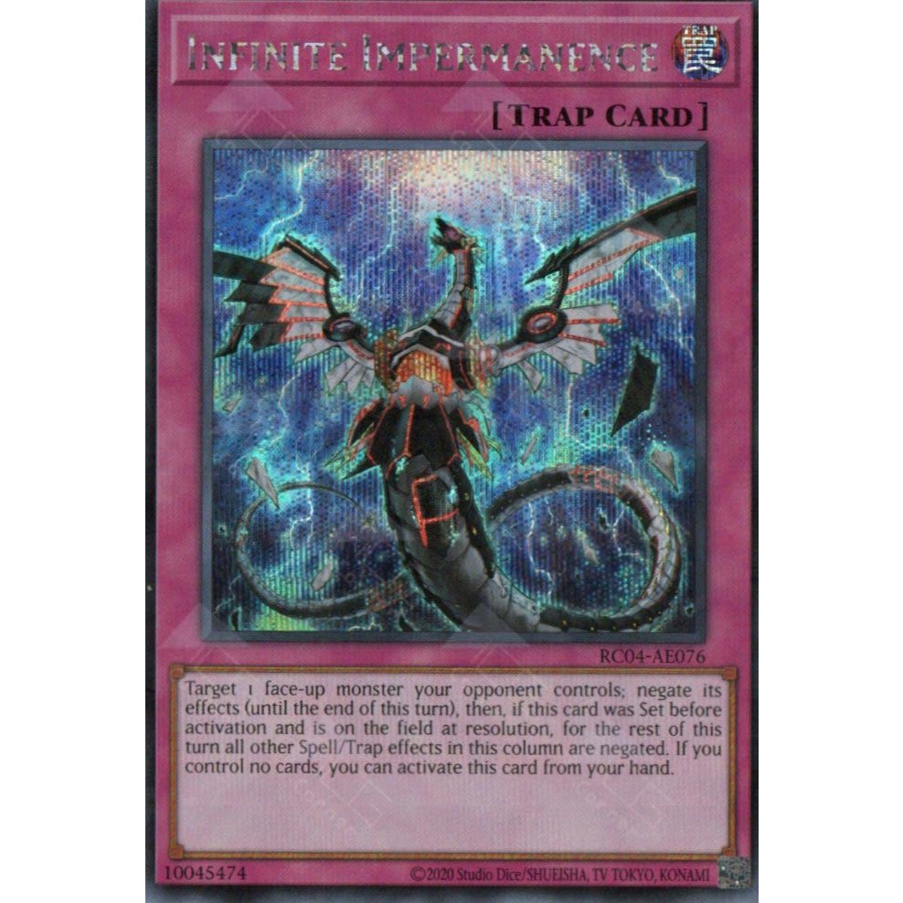 [ Bài Yugioh Chính Hãng ] RC04-AE076 Infinite Impermanence