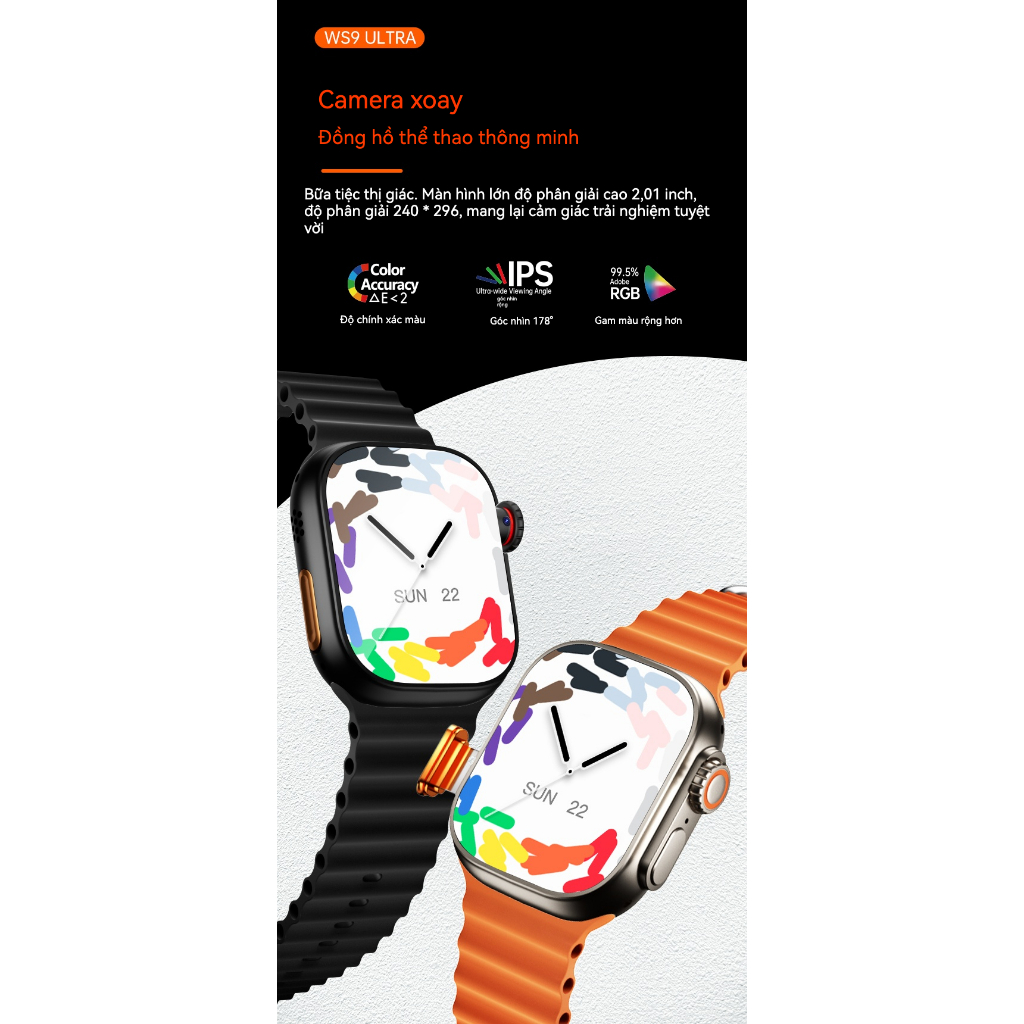 Đồng Hồ Thông Minh S9 Ultra 5G - Lắp SIM Nghe Gọi, Chơi Game, Camera Xoay 180°, Đa năng, Giá Tốt, Bảo Hành 12 Tháng