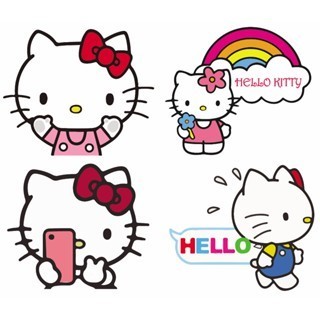 Decal dán ổ điện, sticker trang trí Hello kitty dễ thương(Ổ ĐIỆN KITTY )