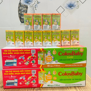VITADAIRY- Thùng 48 hộp 110ml Sữa pha sẵn Colosbaby GOLD , IQ GOLD cho bé Date mới nhất