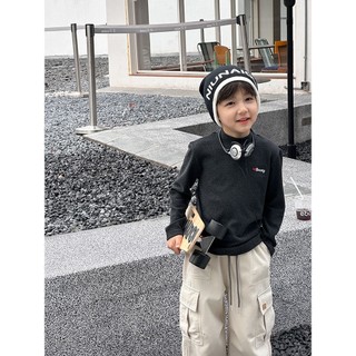  MOJI KIDS ÁO THUN GIỮ NHIỆT MỀM ẤM DÀY DẶN CỔ CAO VỪA PHẢI HOẠ TIẾT THÊU DỄ THƯƠNG HÀNG MÙA THU ĐÔNG CHO BÉ TR 