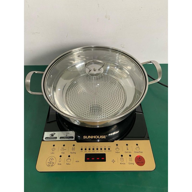 Bếp Từ Đơn Sunhouse SHD6869 - Kính Ceramic Cường Lực, 2000W, Đen