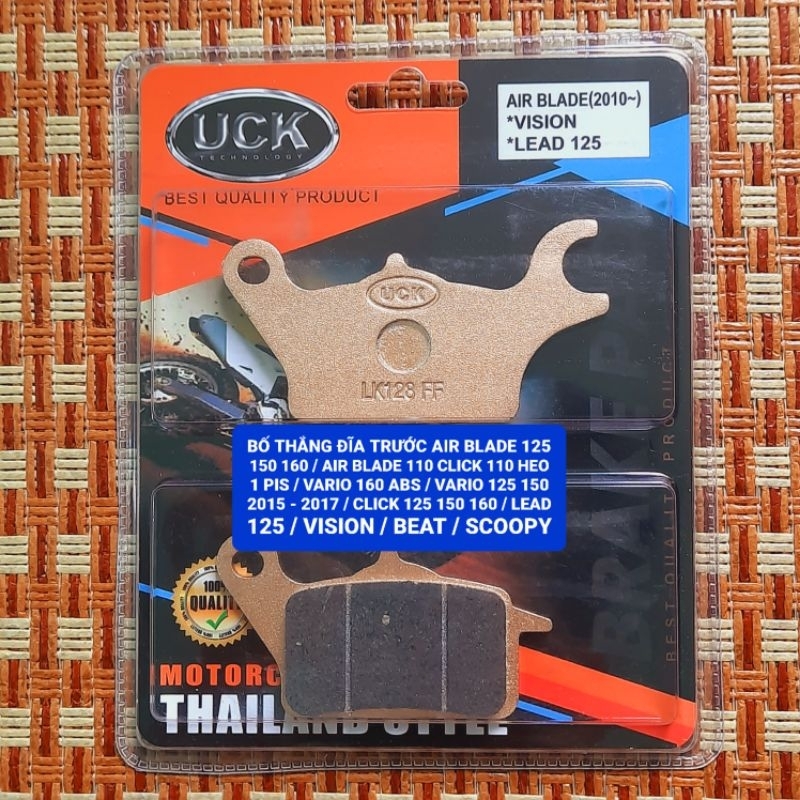 BỐ THẮNG ĐĨA TRƯỚC VISION / LEAD125 / AB 125/150/160 / AB110 VÀ CLICK 110 HEO 1 PIS / CLICK, VARIO 1