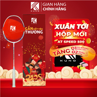 Vợt Cầu Lông KUNO AT SPEED 500, 4U, Chất Liệu Carbon Graphite, Công Thủ Toàn Diện, Được Lựa Chọn Mức Căng, Quà Tặng 2 Qu