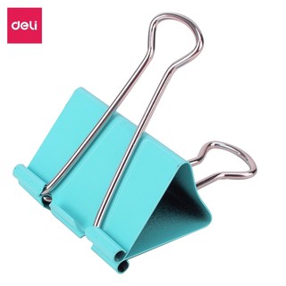 Set kẹp tài liệu giấy tờ văn phòng phẩm sắc màu Deli kẹp bướm kẹp giấy size 15mm 19mm 25mm 32mm 41mm 51mm