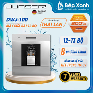 [DIỆT KHUẨN TIA UV] Máy rửa chén bát JUNGER Leopard DWJ-100 Dung tích 12-13 bộ Rửa sạch Sấy khô Bảo Hành 7 NĂM