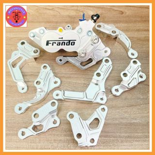 pát trước 4 pis nguyên khối dùng  Heo Brembo/Frando/Nisin/Adelin 4piston Đối Xứng , khá sắc nét,.....