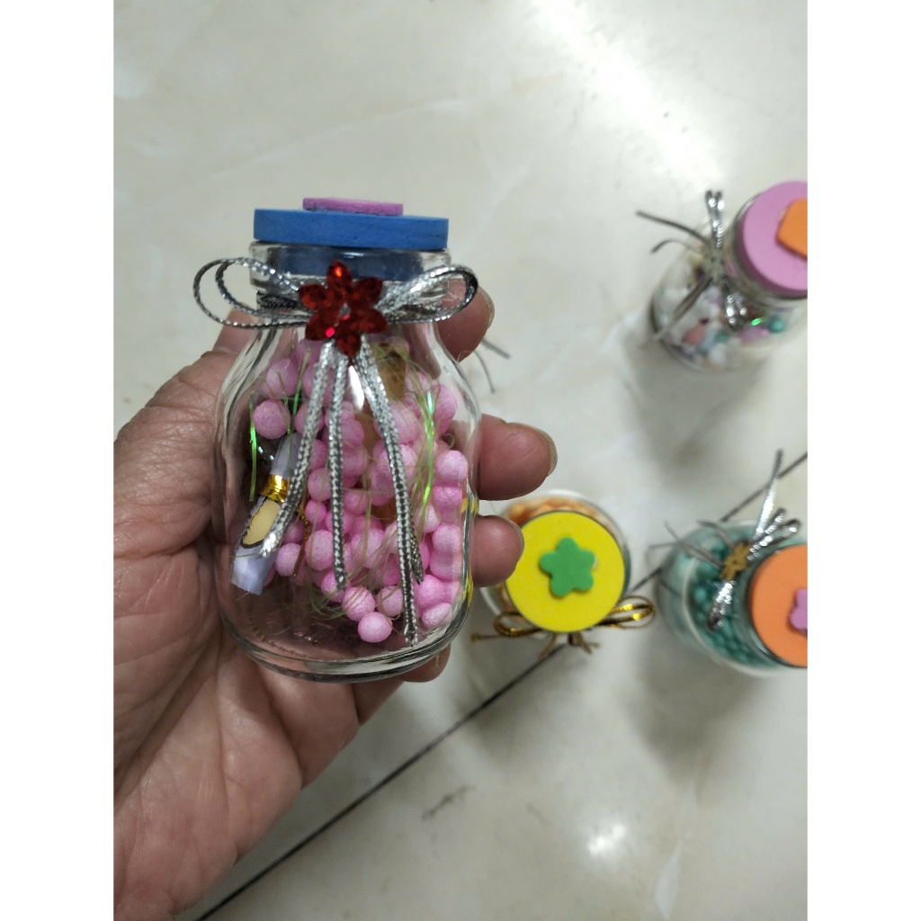 Combo 5 lọ thủy tinh 50ml kèm nút xốp