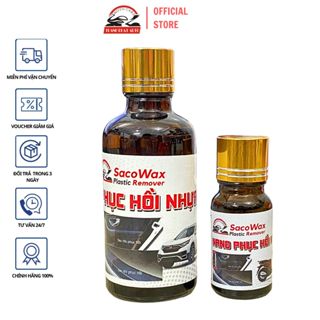 Chai Nano phục hồi nhựa SACOWAX dùng cho xe máy và ô tô 10ml-50ml tặng mút bôi