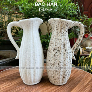 Bình Hoa Đẹp Cắm Tuyết Mai, Lọ Hoa Dáng Thiên Nga Decor Gốm Sứ Bát Tràng