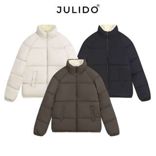 Áo phao lót lông cừu JULIDO form xuông áo phao đại hàn