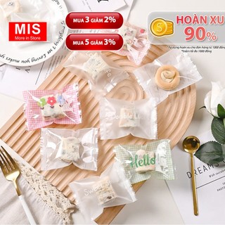 Túi đựng bánh kẹo, trà hoa dưỡng nhan, bao bì túi mù hàn nhiệt, mẫu đẹp 100 túi size lớn trung nhỏ