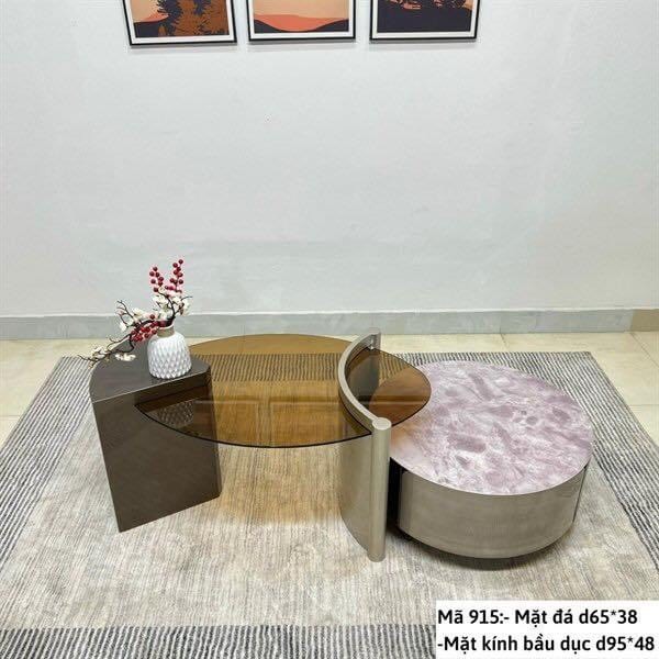 Bàn trà sofa, bàn trà cặp decor nhập khẩu cao cấp, mã 915. Uy tín, chất lượng
