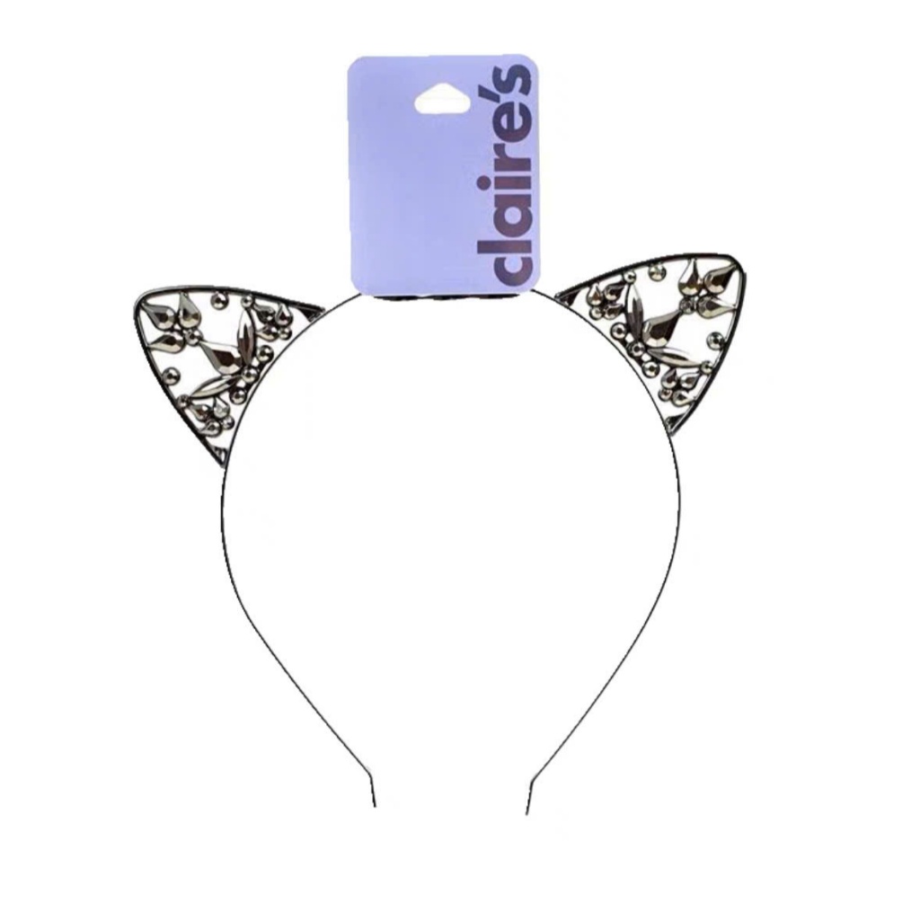 [XUẤT XỊN] BỜM TAI MÈO ĐÍNH ĐÁ CLAIRE'S FULLTAG_CT0002