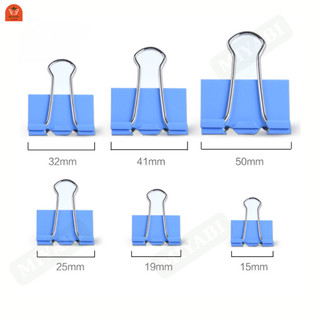 Set kẹp tài liệu giấy tờ văn phòng phẩm sắc màu Deli kẹp bướm kẹp giấy size 15mm 19mm 25mm 32mm 41mm 51mm