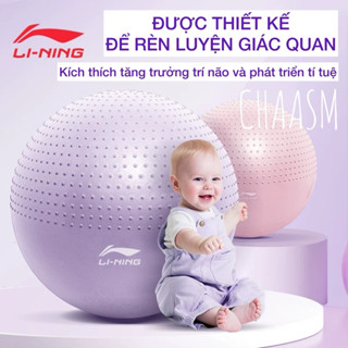 Bóng hơi gai yoga/pilates/gym LINING hỗ trợ mẹ bầu/ phục hồi sau sinh/ kích thích phát triển trí não bé Li-Ning tặng bơm