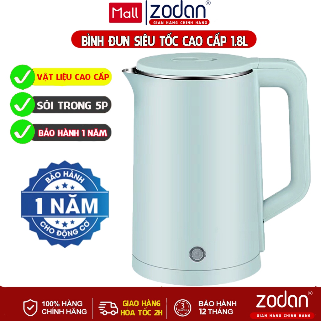 [BH 1 NĂM] Bình đun nước siêu tốc ZODAN A7790 dung tích 2.3L - công suất 1500W | BigBuy360 - bigbuy360.vn