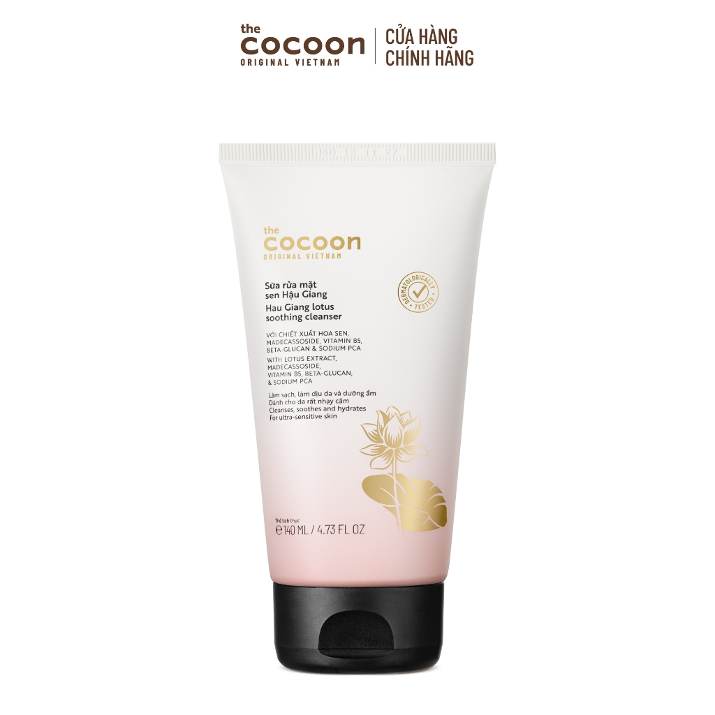 Sữa rửa mặt sen Hậu Giang Cocoon 140ml