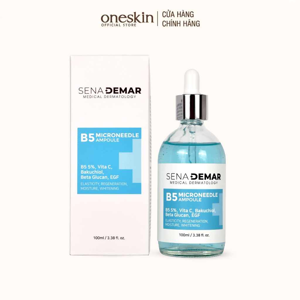 Serum B5 SenaDemar B5 Microneedle Ampoule Phục Hồi, Cấp Ẩm, Ngăn Ngừa Lão Hóa 50ML - 100ML