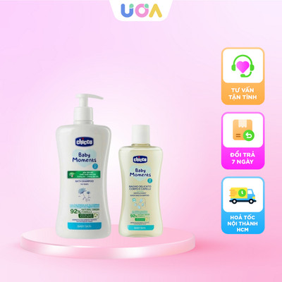 Sữa tắm gội 2in1 cho bé Chicco chiết xuất tự nhiên cho bé từ sơ sinh