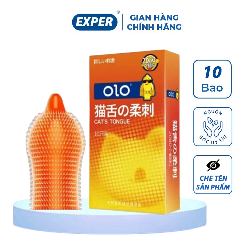 Bao cao su gai lưỡi mèo thế hệ mới oio, bcs có gai siêu mỏng kéo dài thời gian quan hệ