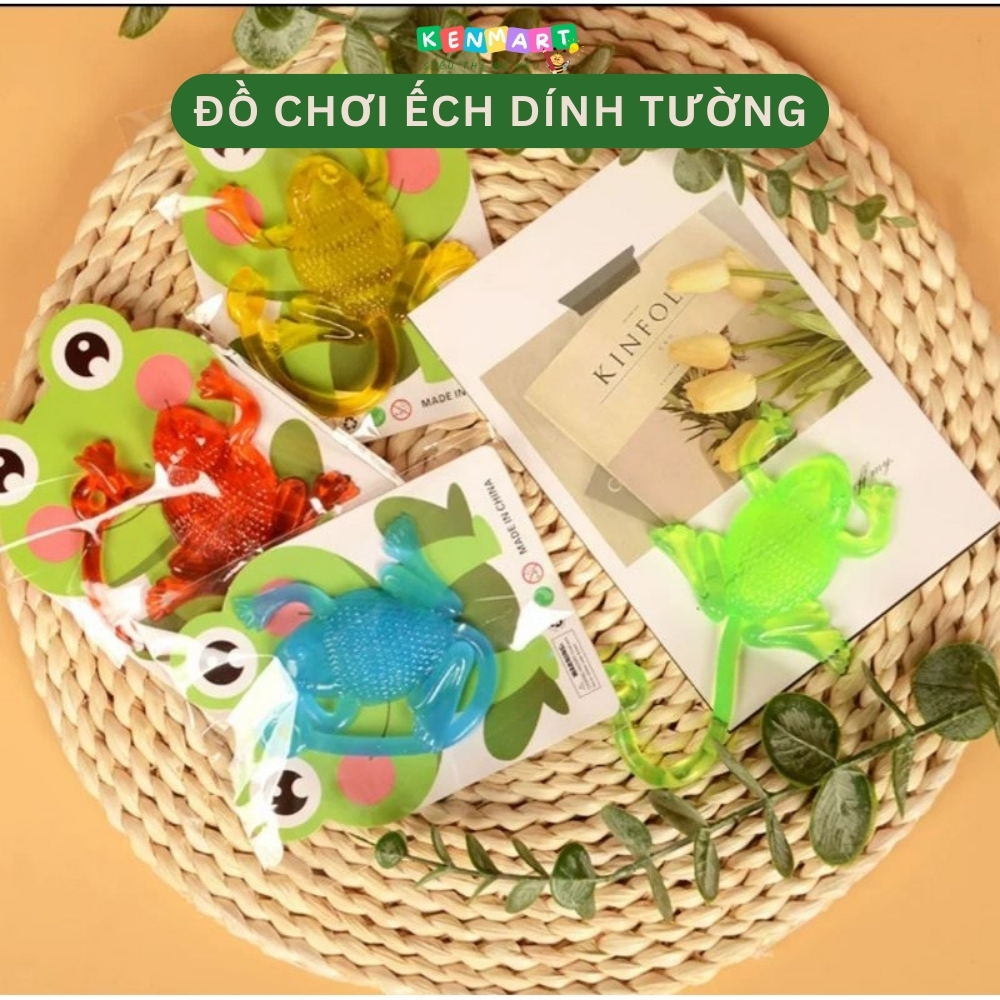 Đồ chơi ếch dính tường, đồ chơi ném dính tường hình con ếch