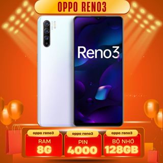  Điện thoại Oppo Reno3  8G 128gb  điện thoại chính hãng giá rẻ tặng đầy đủ phụ kiện bảo hành 6 tháng!. 
