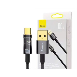  Cáp sạc tự ngắt 100w Baseus CATS0002 chân sạc type c đầu cắm cổng USB sạc qua đêm không sợ chai pin 
