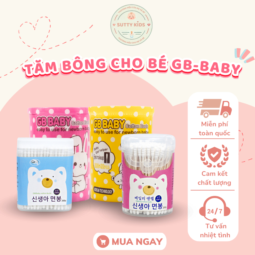 [GB-Baby Store] Tăm bông trẻ em/sơ sinh GB-Baby