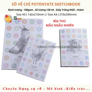 [ TÂM TÂM ]-Sketch Book, Sổ vẽ chì size A5/A4