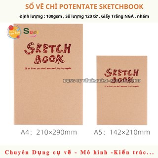 [ TÂM TÂM ]-Sketch Book, Sổ vẽ chì size A5/A4