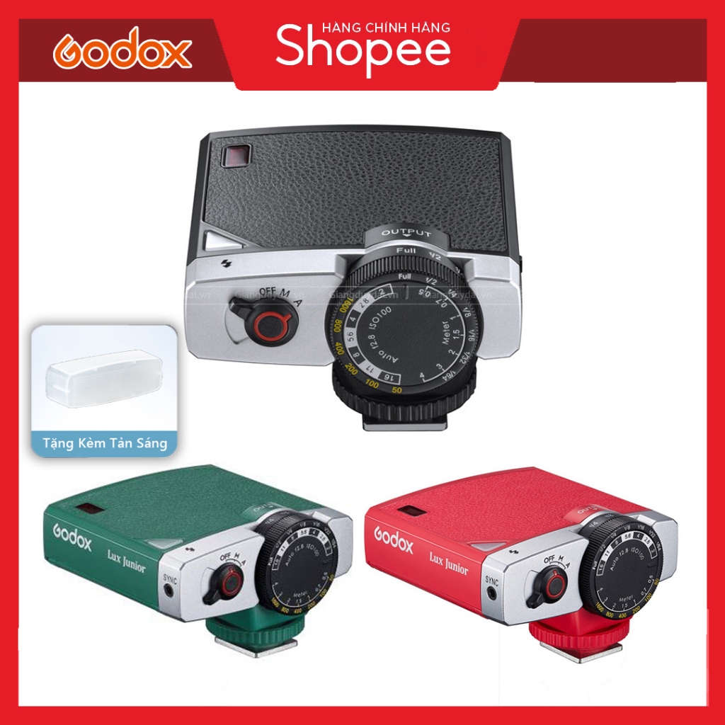 Đèn Flash Godox Lux Junior Retro - Chính Hãng