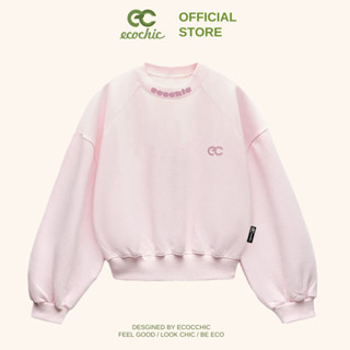 Áo Sweater Nỉ ECOCHIC SWEATSHIRT Chất Liệu Lót Lông Cao Cấp Công Nghệ Mới Nam Nữ Unisex B124