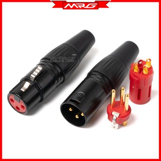 Jack Canon Đực Cái Chân Đồng Vỏ Đen Ruột Đỏ, giá 1 chiếc, dùng hàn dây tín hiệu âm thanh, jack canon neutrik. J-CN