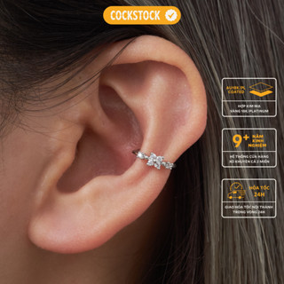 Khuyên tai kẹp hoa 4 cánh Elegant 4 Wings Earcuff COCKSTOCK