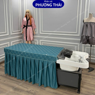 Ga giường gội đầu, ga gội dưỡng sinh cotton trần bông cao cấp