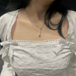 Macherie vòng cổ | LOVESAFETY-PIN | phối charm trái tim dây chuyền thép titan inox không đen không gỉ giá rẻ