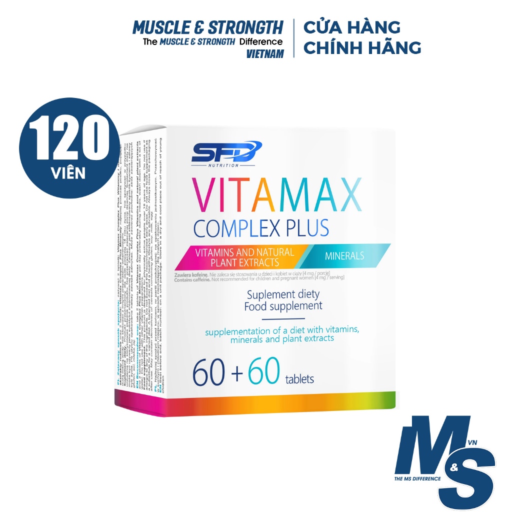 Vitamin Complex Plus (120 viên) SFD Nutrition - Thực phẩm bổ sung