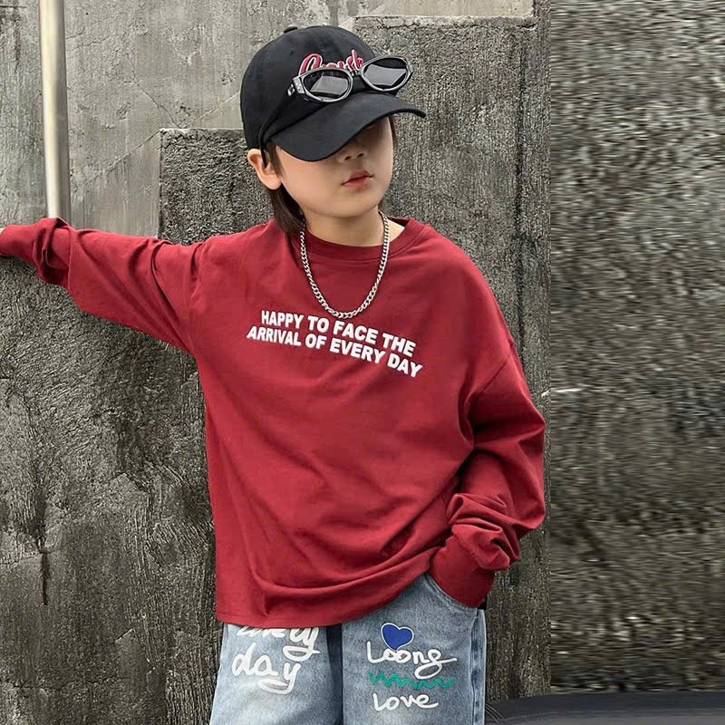 Áo dài tay cho bé trai, bé gái form rộng phong cách hàn quốc - T66